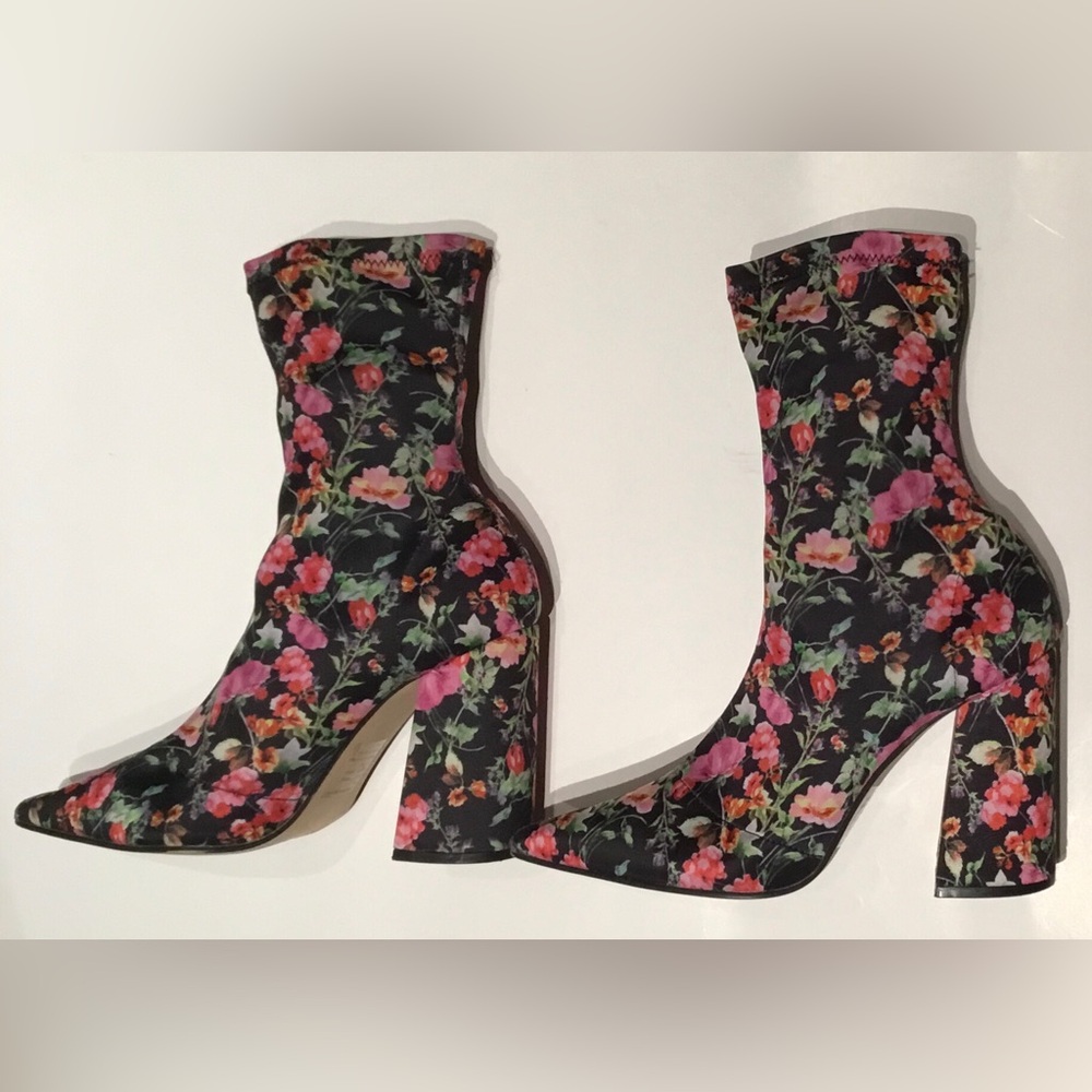 Steve Madden Lombard Floral Sock Boots